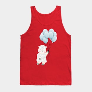 Sheep Balloon Flying Tank Top